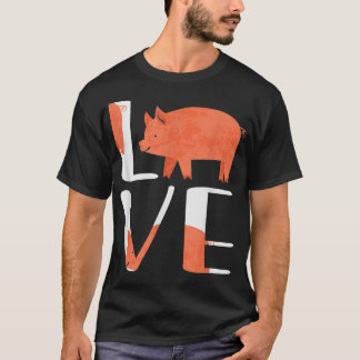 Camiseta Graciosa Cuta Me Encanta La Granja De Camisas De C