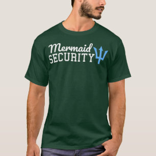 Camiseta Graciosa Cuta Seguridad De La Sirena Para Los Cami