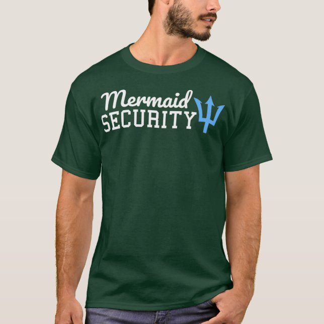 Camiseta Graciosa Cuta Seguridad De La Sirena Para Los Cami (Anverso)