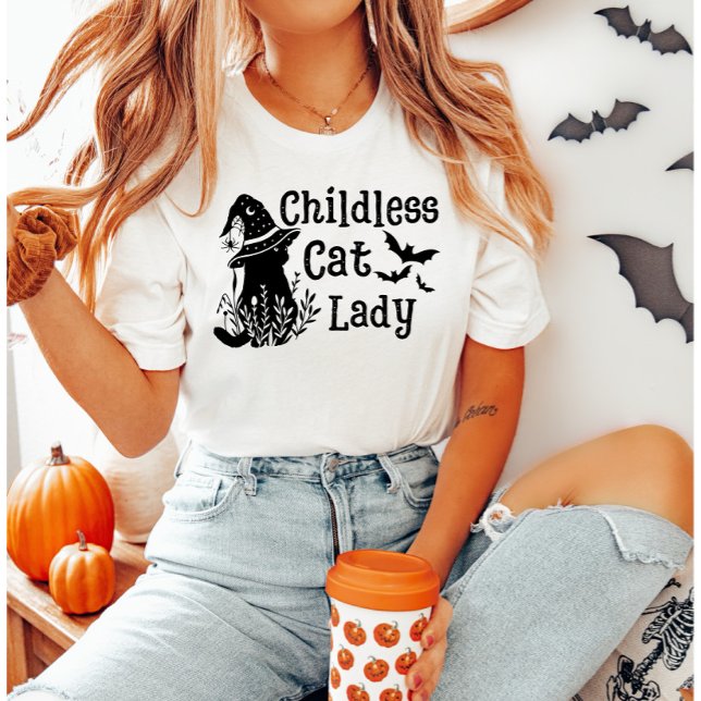 Camiseta Graciosa Dama de Gato Infantil de Halloween (Subido por el creador)