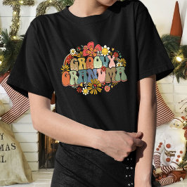Camiseta Graciosa De La Abuela Groovy Para Las Muj
