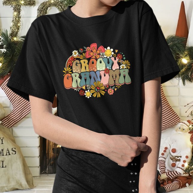 Camiseta Graciosa De La Abuela Groovy Para Las Muj (Subido por el creador)