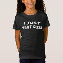 Camiseta graciosa de la pizza que solo quiero el l