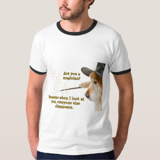 Camiseta Graciosa de Perro ¿Eres mago?