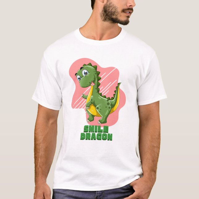 Camiseta graciosa de Personalizado Smile Dragon -  (Anverso)