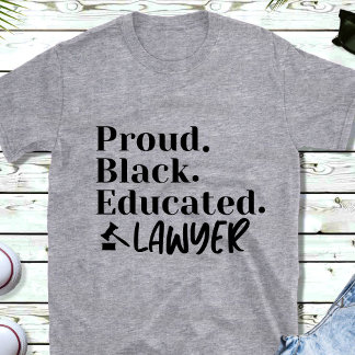 Camiseta graciosa de un abogado negro