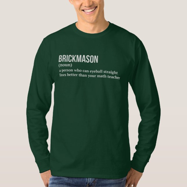 Camiseta Graciosa definición de Brickmason (Anverso)