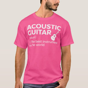 Camiseta Graciosa Definición De Guitarra Acústica Para Guit