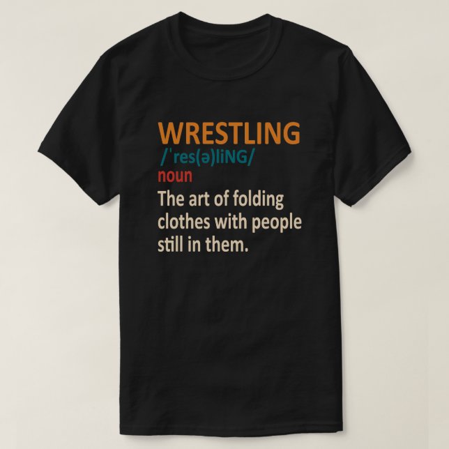 Camiseta Graciosa definición de lucha libre, regalo de luch (Diseño del anverso)