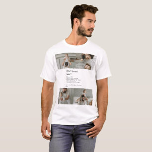 Camiseta Graciosa definición de papá Collage de fotos camis