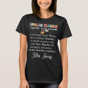 Camiseta Graciosa definición de profesor de inglés Guay Esl