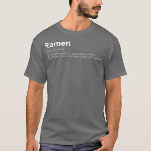 Camiseta Graciosa Definición De Ramen Para El Amante De La 