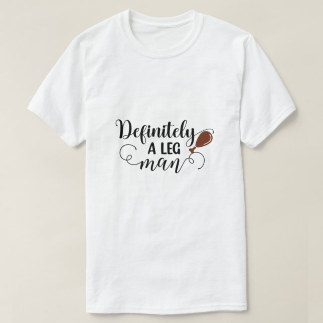 Camiseta Graciosa, Definitivamente, Tipografía De Hombre Le (Diseño del anverso)