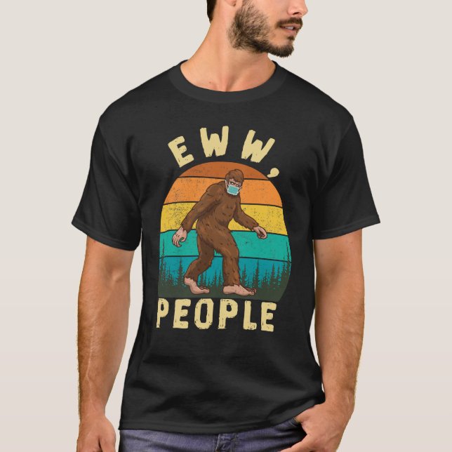 Camiseta Graciosa Distancia Social Con La Gente Divertida (Anverso)