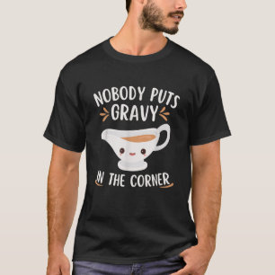 Camiseta Graciosa diversión de un bollo de acción de gracia