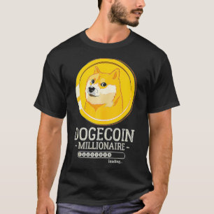 Camiseta Graciosa Dogecoin Millionaire HODL Doge Coin Crypt