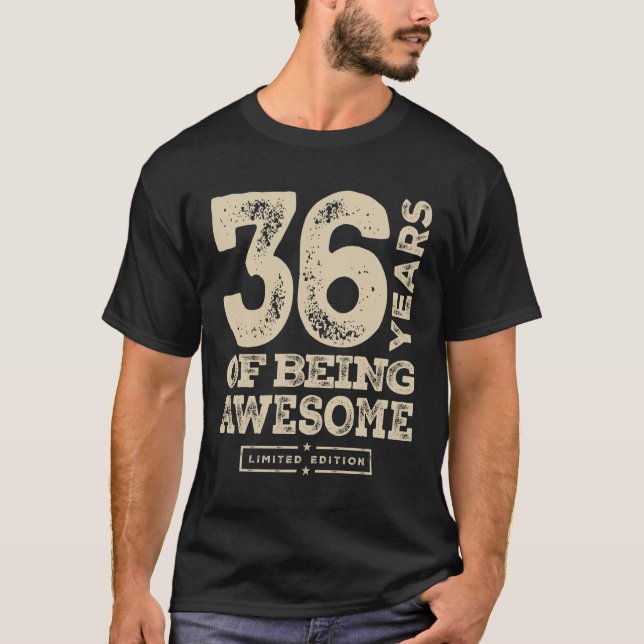 Camiseta Graciosa edad de 36 años (Anverso)