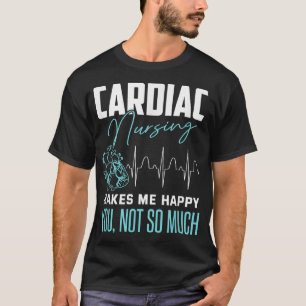 Camiseta Graciosa Enfermera Cardiaca Cita Sarcástica Enferm