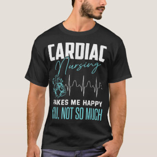Camiseta Graciosa Enfermera Cardiaca Cita Sarcástica Enferm