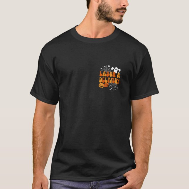 Camiseta Graciosa enfermera de enfermería de Halloween y pa (Anverso)