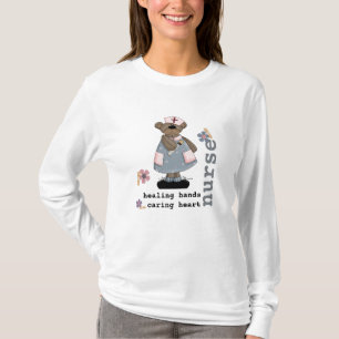 Camiseta Graciosa enfermera de osito de peluche