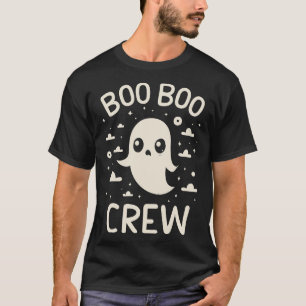 Camiseta Graciosa enfermera fantasma de Boo Boo Crew de Hal