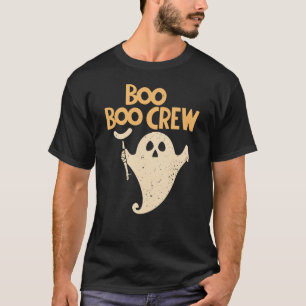 Camiseta Graciosa enfermera fantasma de Boo Boo Crew de Hal