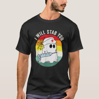 Camiseta Graciosa enfermera fantasma disfraz de Halloween m