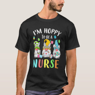 Camiseta Graciosa enfermera Gnomes Día de Pascua Bunny Eggs