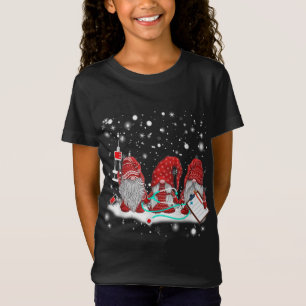 Camiseta Graciosa enfermera Gnomes Santa Navidades Enfermer