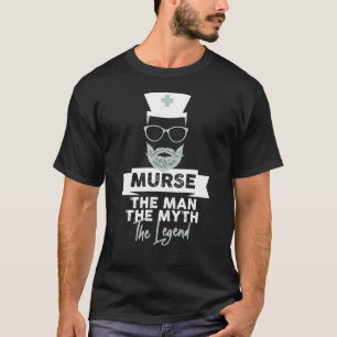 Camiseta Graciosa Enfermera Masculina Murse. El Hombre. El 