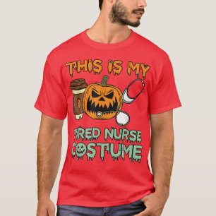 Camiseta Graciosa Enfermera Naranja Enfermería Calabaza Er