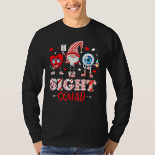 Camiseta Graciosa enfermera optometrista de la brigada de S