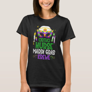 Camiseta Graciosa enfermera ortodoxa Krewe Mask Mardi Gras