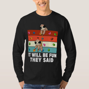 Camiseta Graciosa escalada de rock en esloth Bouldering