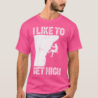 Camiseta Graciosa Escalada De Rock Para Hombres Mujeres Mon