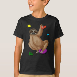 Camiseta Graciosa escalada Sloth Climber Lazy Bouldering