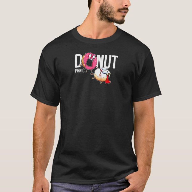 Camiseta Graciosa escena del crimen de pánico de Donut Big  (Anverso)