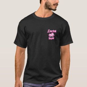 Camiseta Graciosa Escuadrón Dental Rosa Santa Teeth Retro D