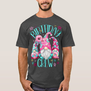 Camiseta Graciosa Escuadrón Gnome Fiesta De Donut Rosa Para