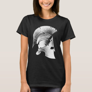 Camiseta Graciosa espartana griega Casco Cute Gladiator Hom