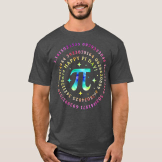Camiseta Graciosa Espiral De Pi Day Pi Math Tie Dye Profeso