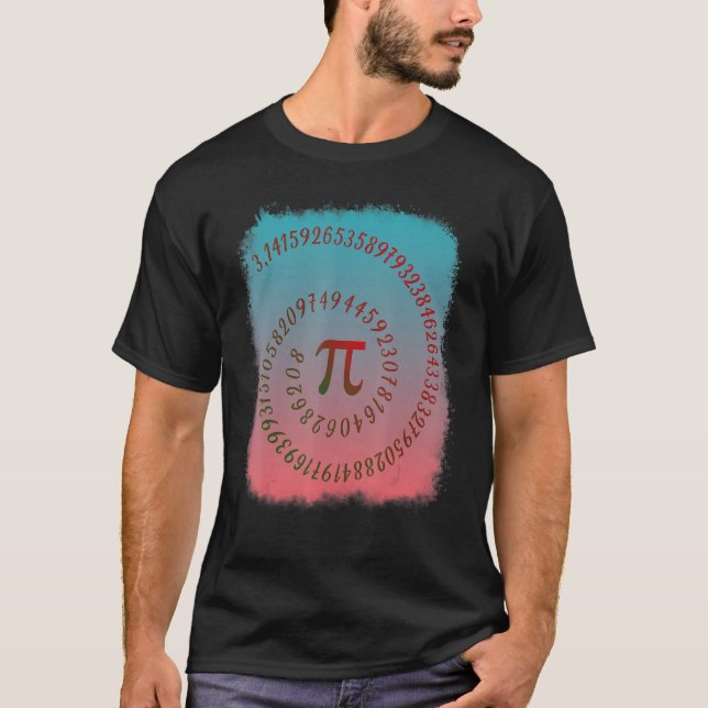 Camiseta Graciosa Espiral Pi 3 14 Símbolo Math Teacher Stud (Anverso)