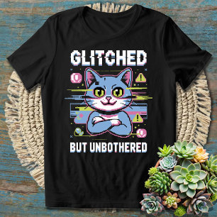 Camiseta Graciosa Estética Gamer Glitched Pero Sin Molestia