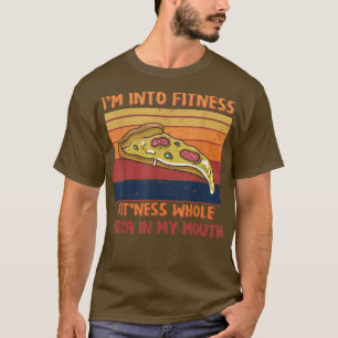 Camiseta Graciosa Estoy En El Fitness De La Pizza Completa 