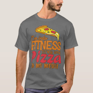 Camiseta Graciosa Estoy En El Fitness De La Pizza Completa 