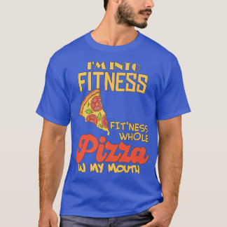 Camiseta Graciosa Estoy En El Fitness De La Pizza Completa 
