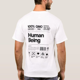 Camiseta Graciosa etiqueta de ser humano