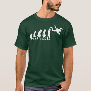 Camiseta Graciosa Evolución de Buceo Humano Descanso Descan