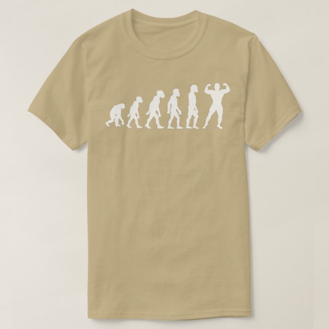 Camiseta Graciosa evolución de la construcción de cuerpos h (Diseño del anverso)